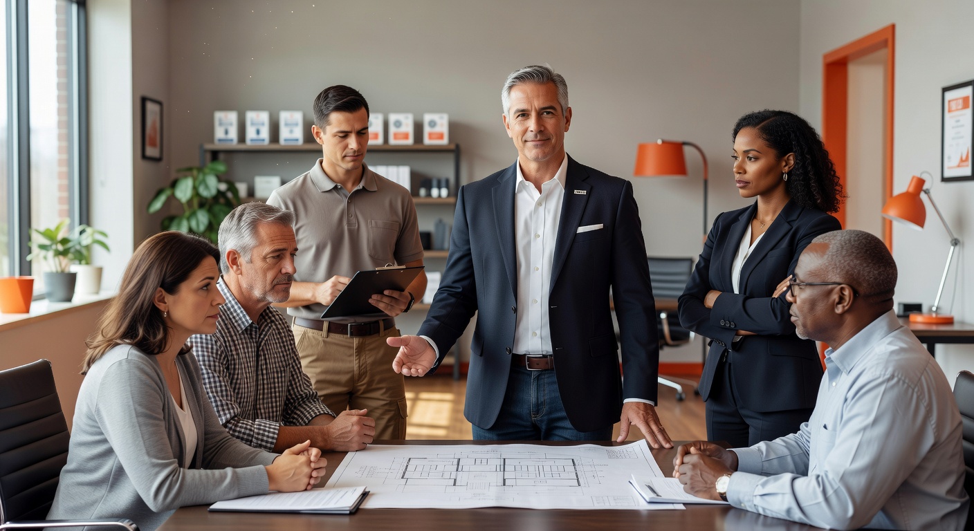 real estate office professional environment