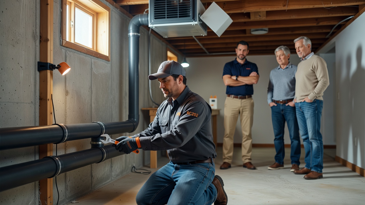 radon mitigation system installation Ohio home