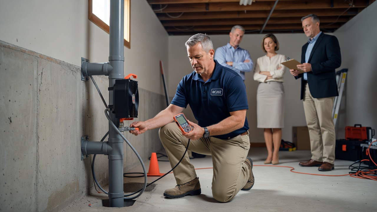 Ohio radon contractor licensed technician home