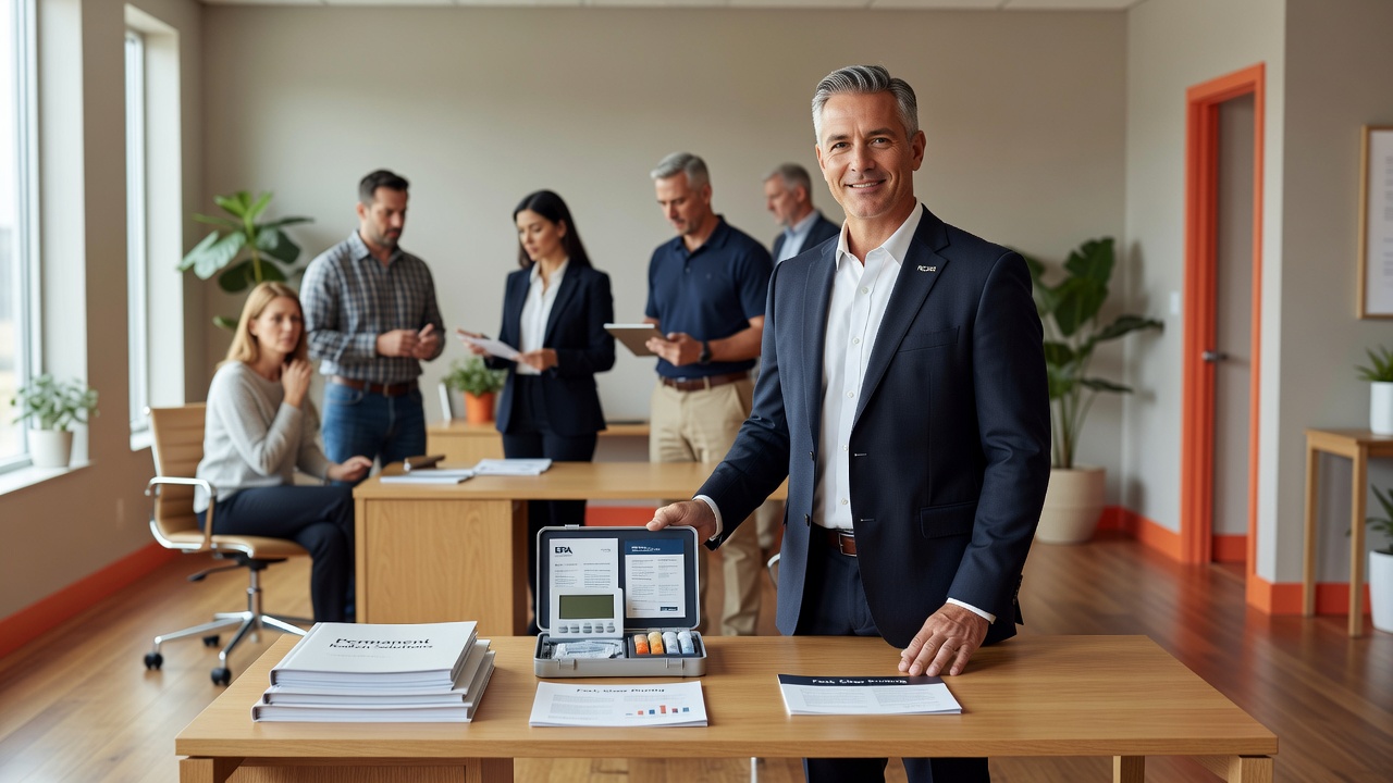 real estate office professional environment