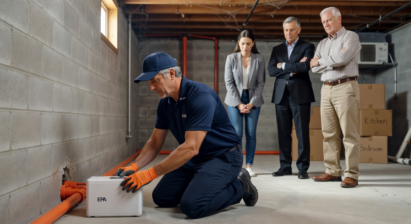 radon test kit professional home inspection Ohio