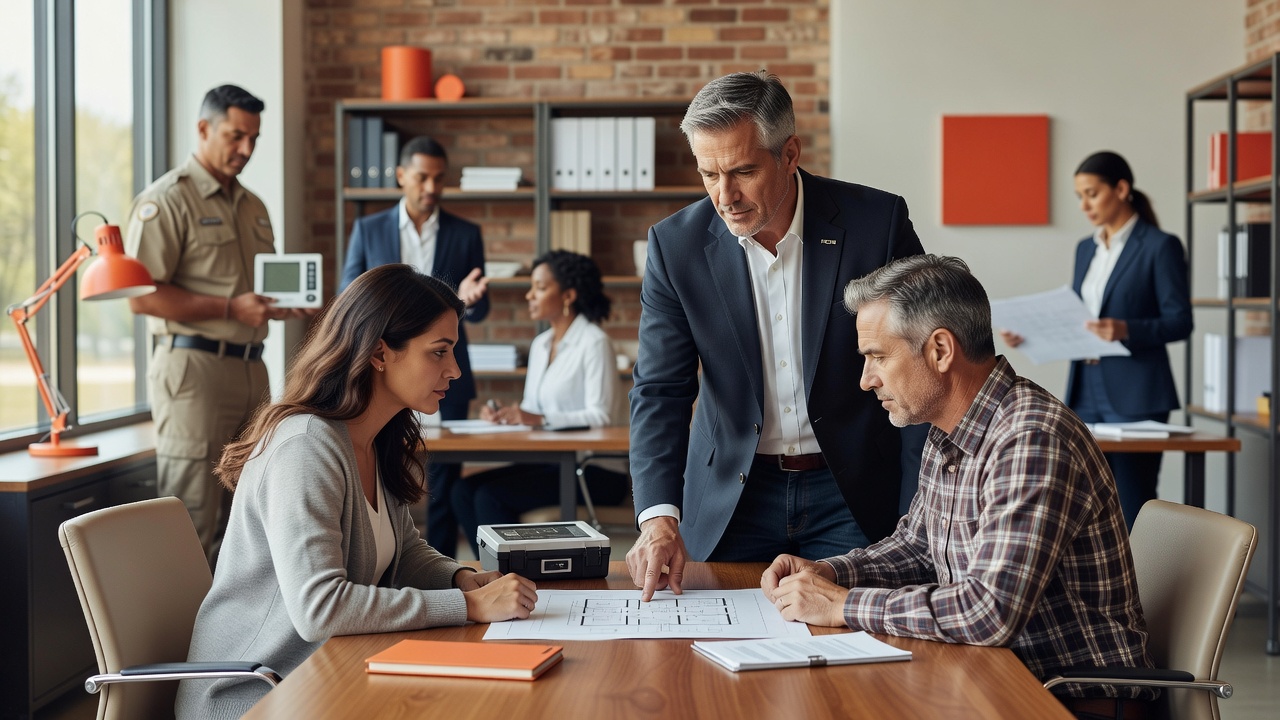 real estate office professional environment