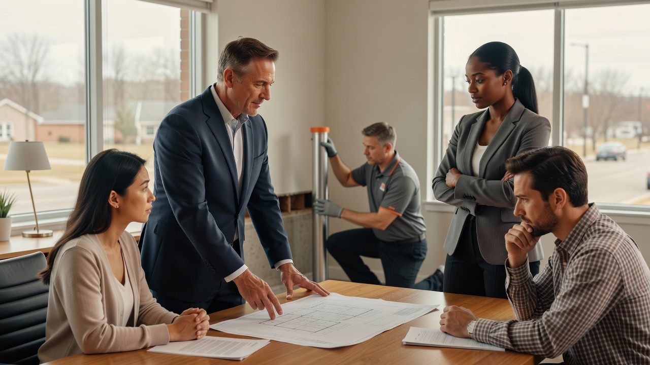 real estate office professional environment