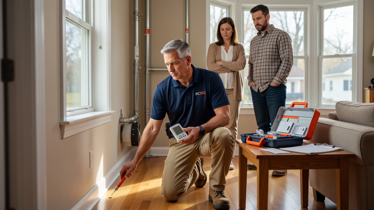 radon test kit professional EPA testing Plain City Ohio home