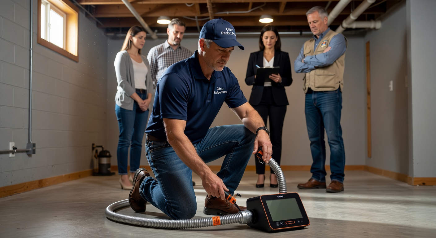 radon test continuous monitor basement ohio
