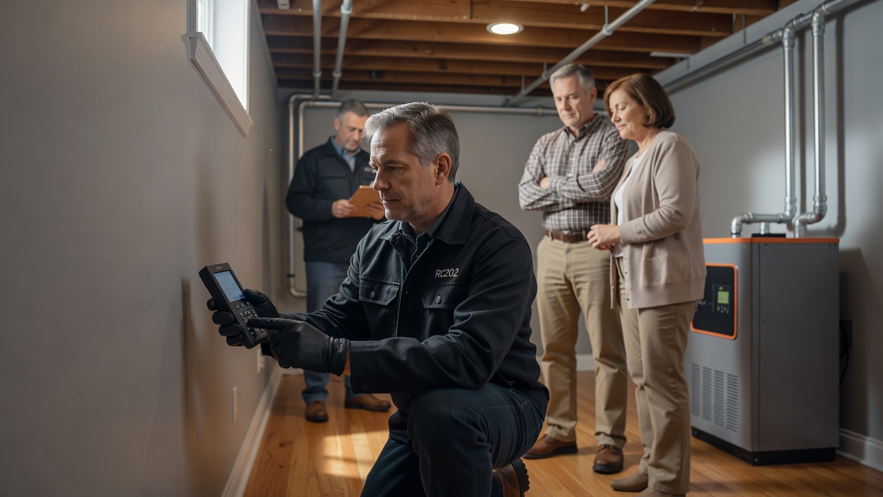 radon testing device monitor home inspection