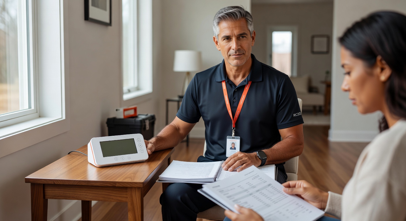 radon test continuous monitor professional Ohio home