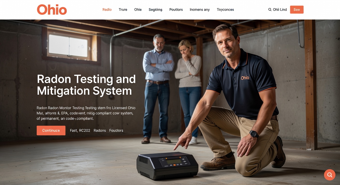 continuous radon monitor device basement Ohio