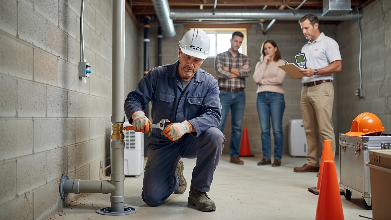 licensed radon mitigation technician Ohio home installation