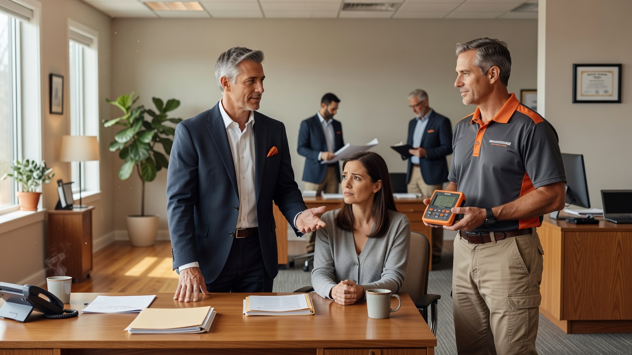 real estate office professional environment