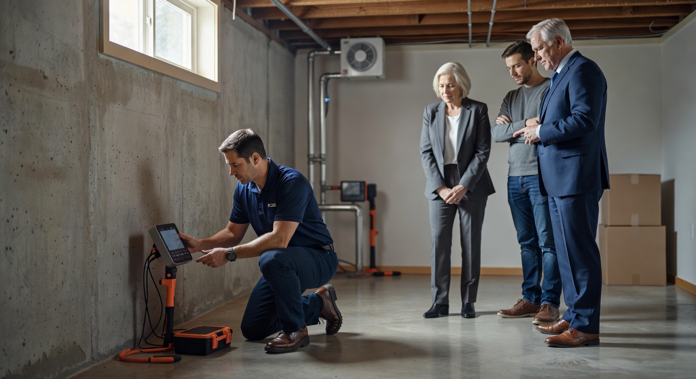 continuous radon monitor basement test