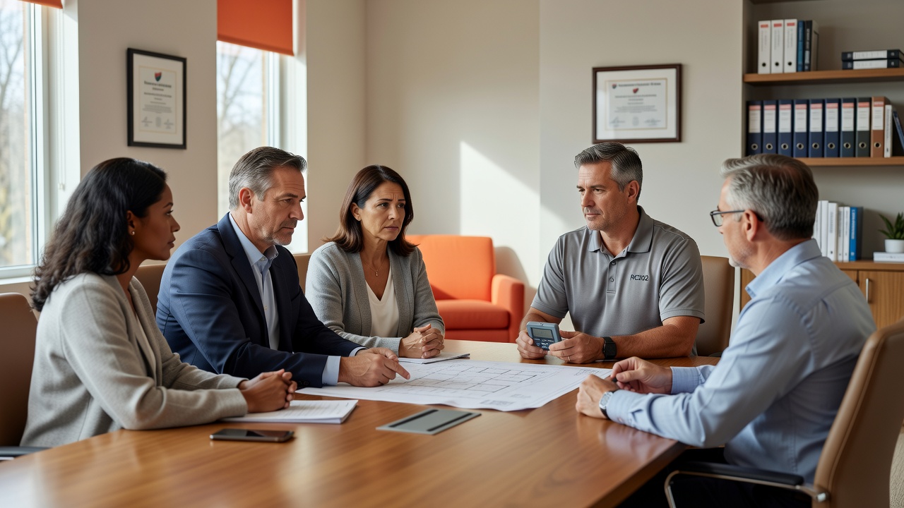 real estate office professional environment