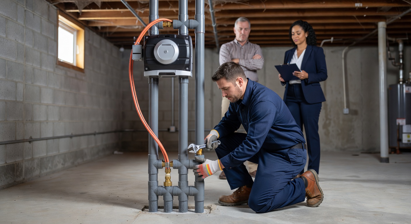 radon mitigation system installation ohio home