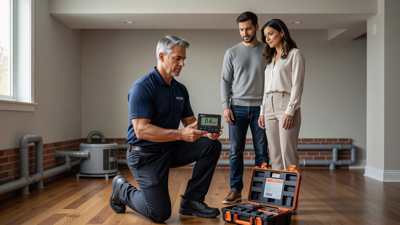 radon testing device home inspection Ohio