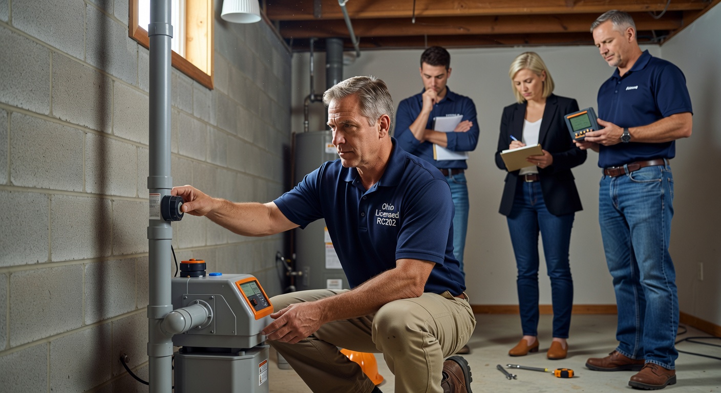radon mitigation contractor Ohio licensed RC202