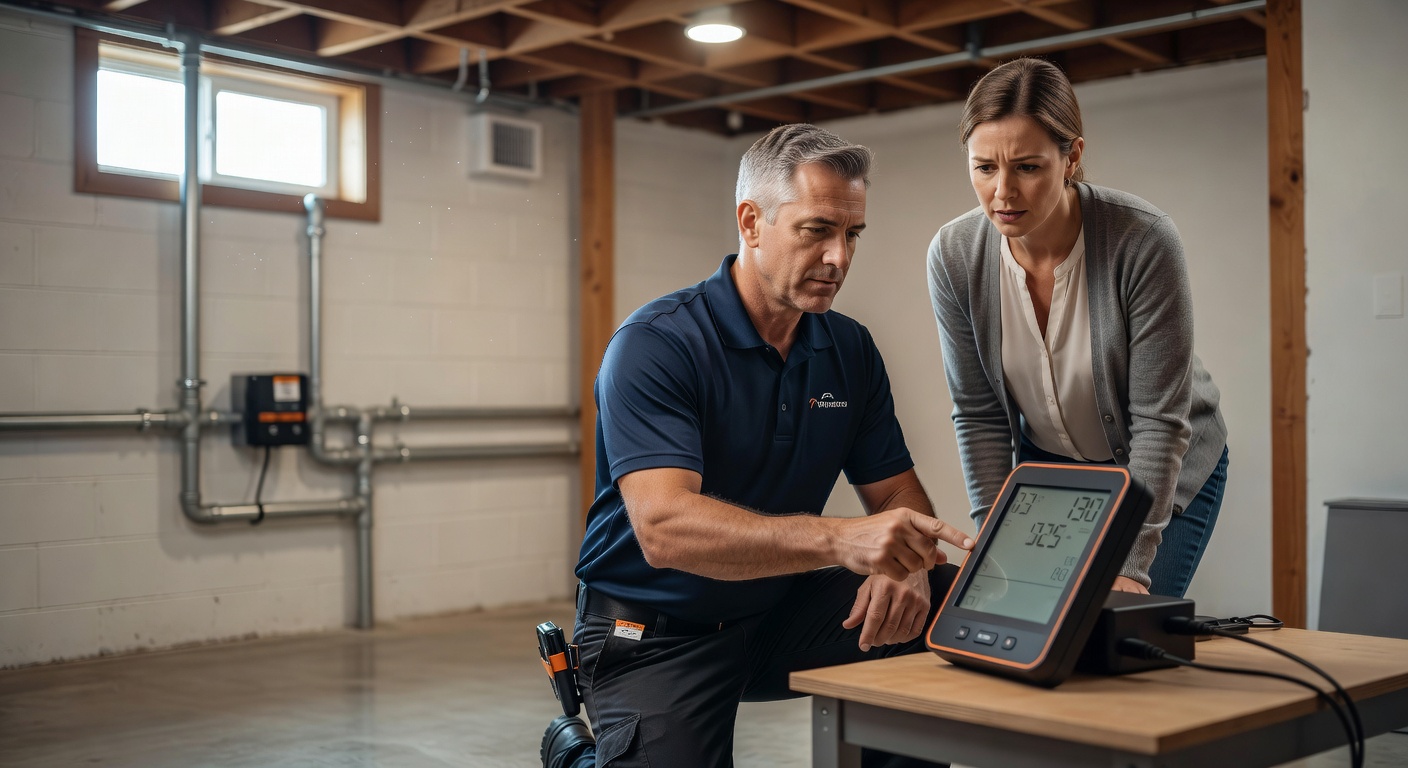 continuous radon monitor professional inspection