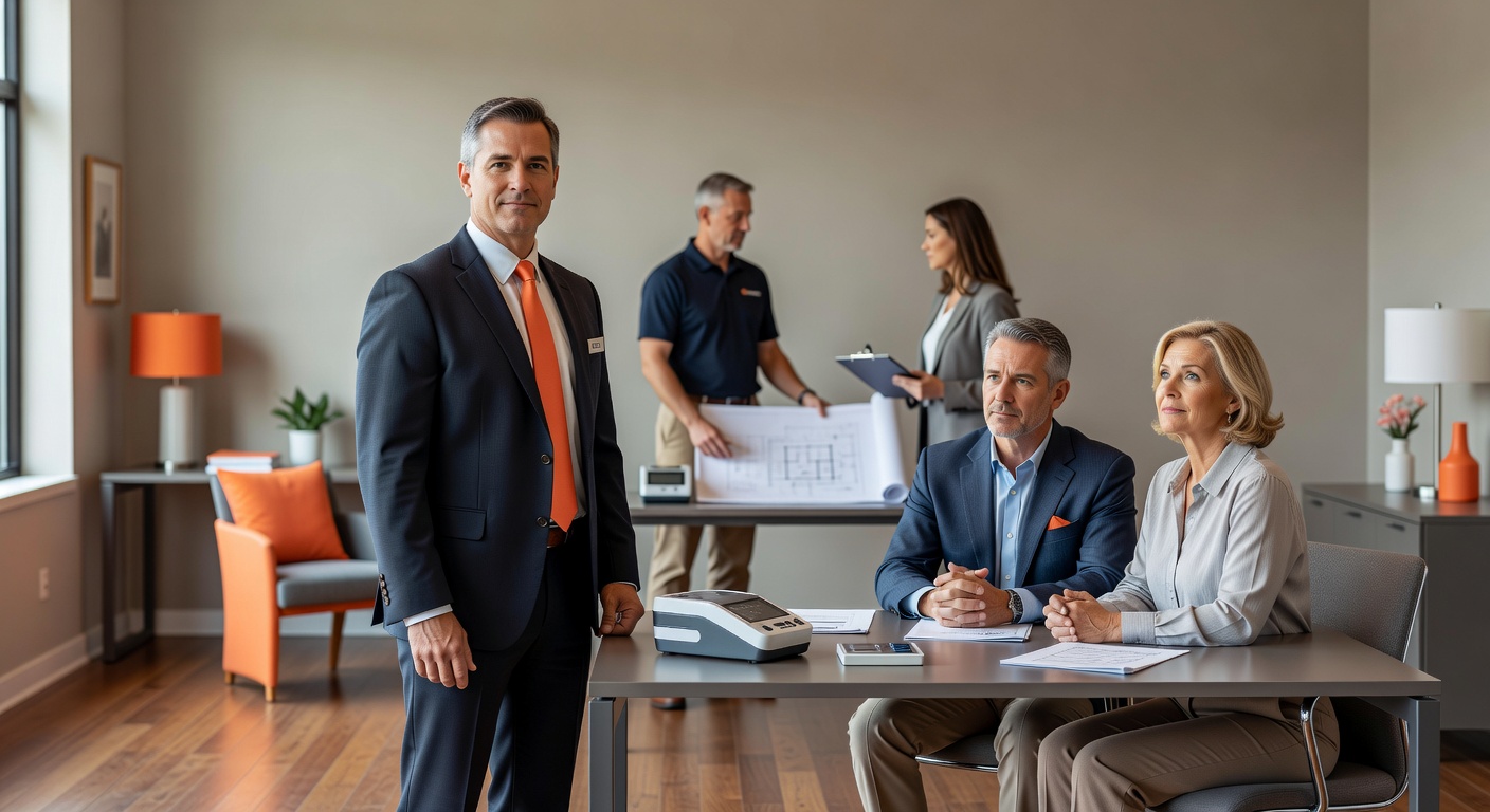 real estate office professional environment