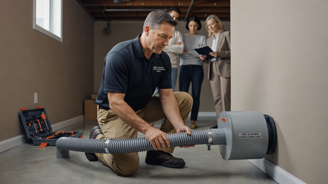 radon mitigation professional Ohio licensed contractor