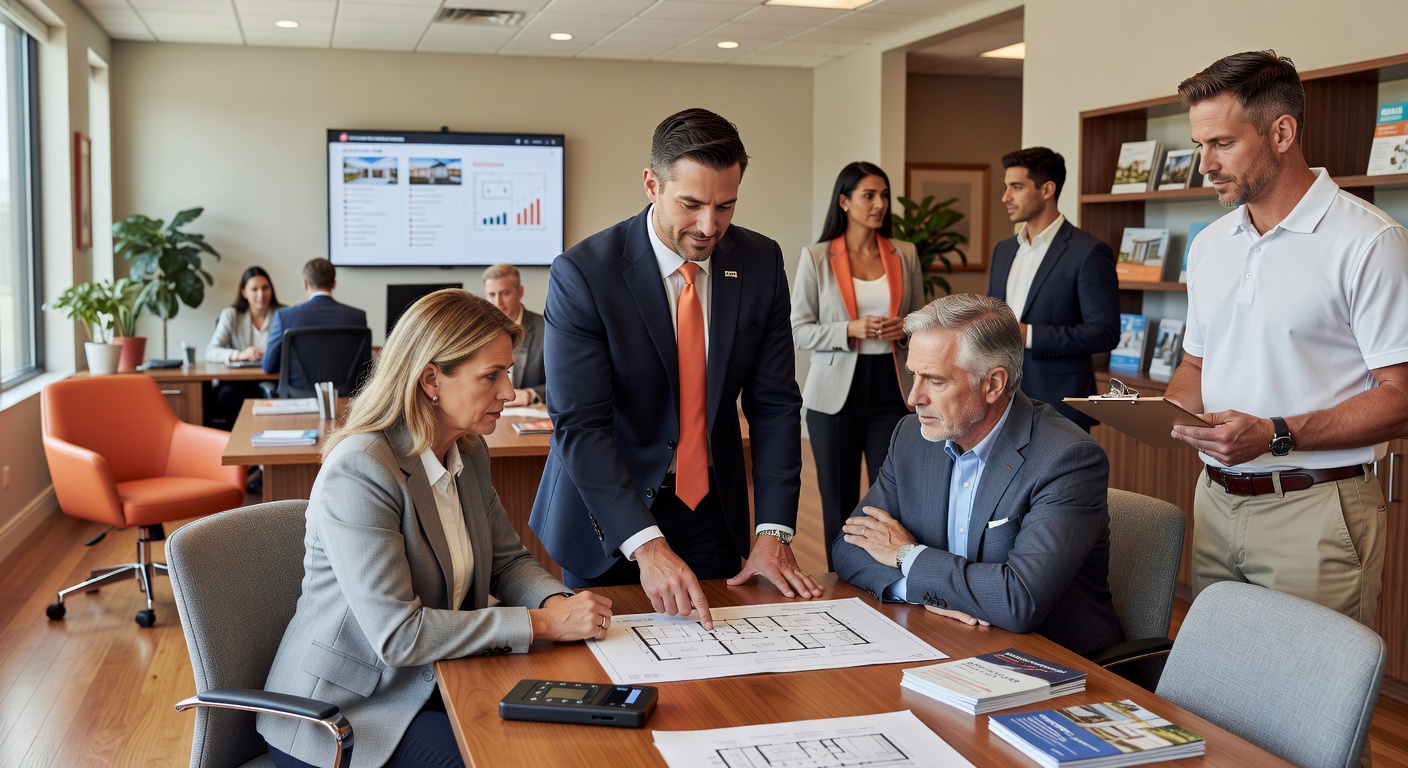 real estate office professional environment