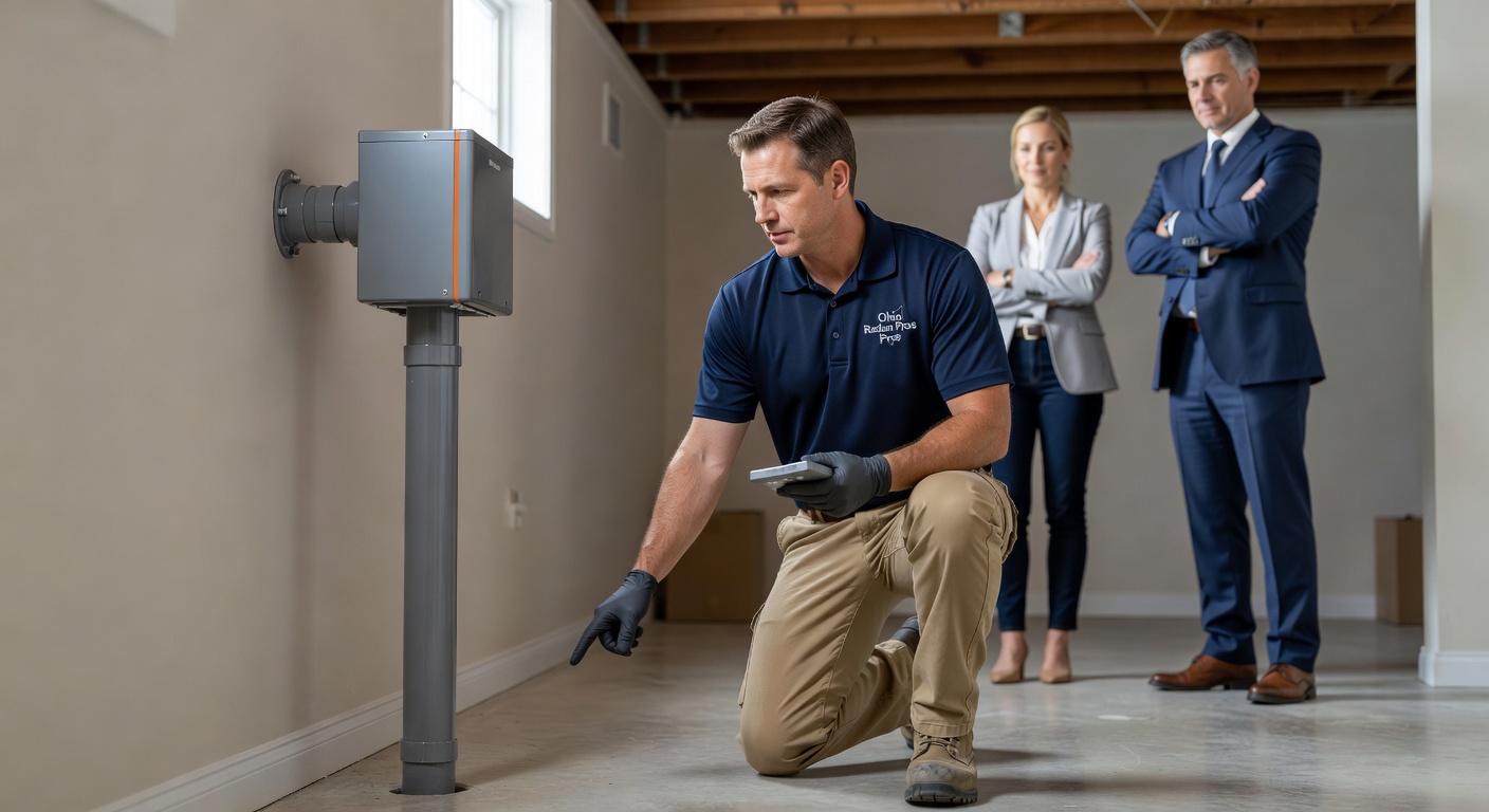 professional radon technician Ohio home inspection