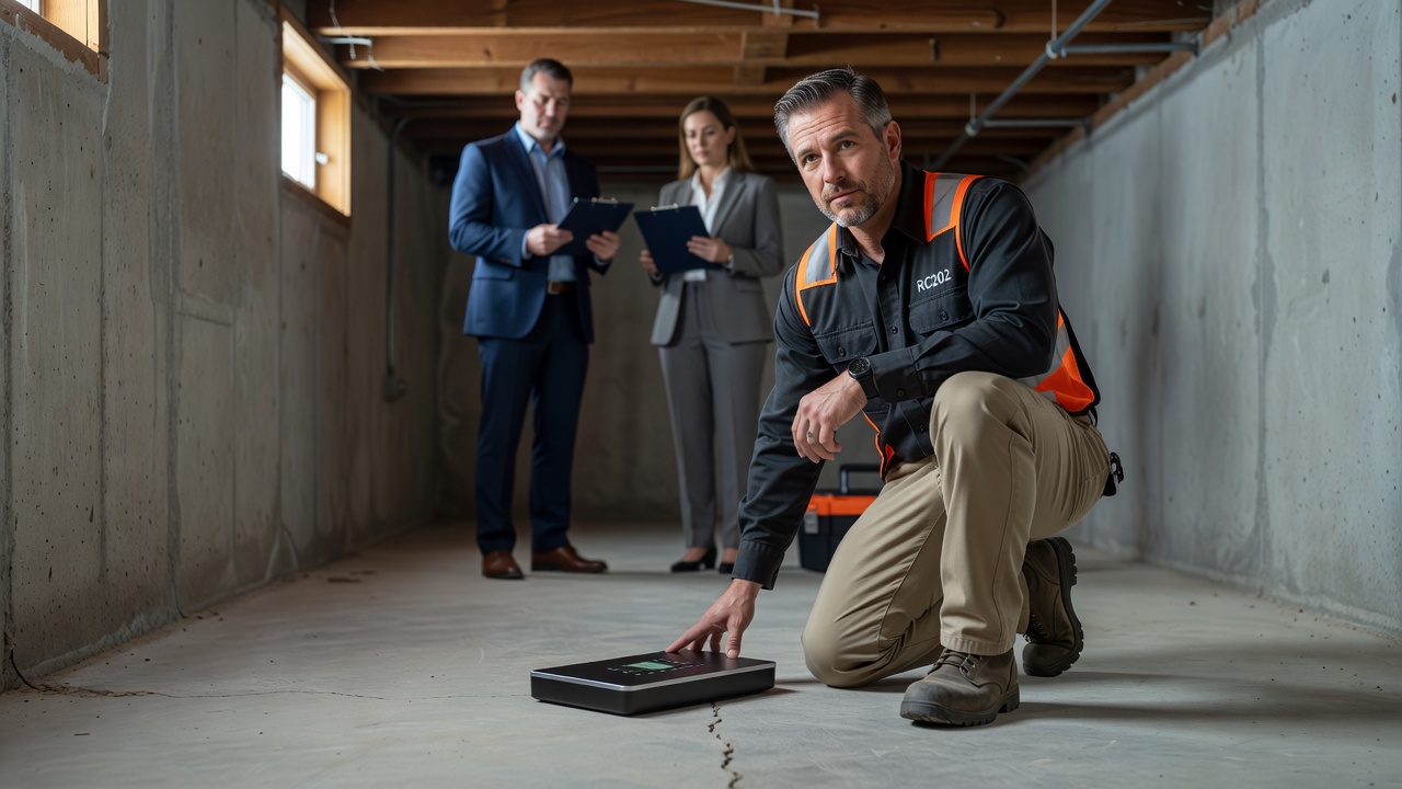 continuous radon monitor device basement testing