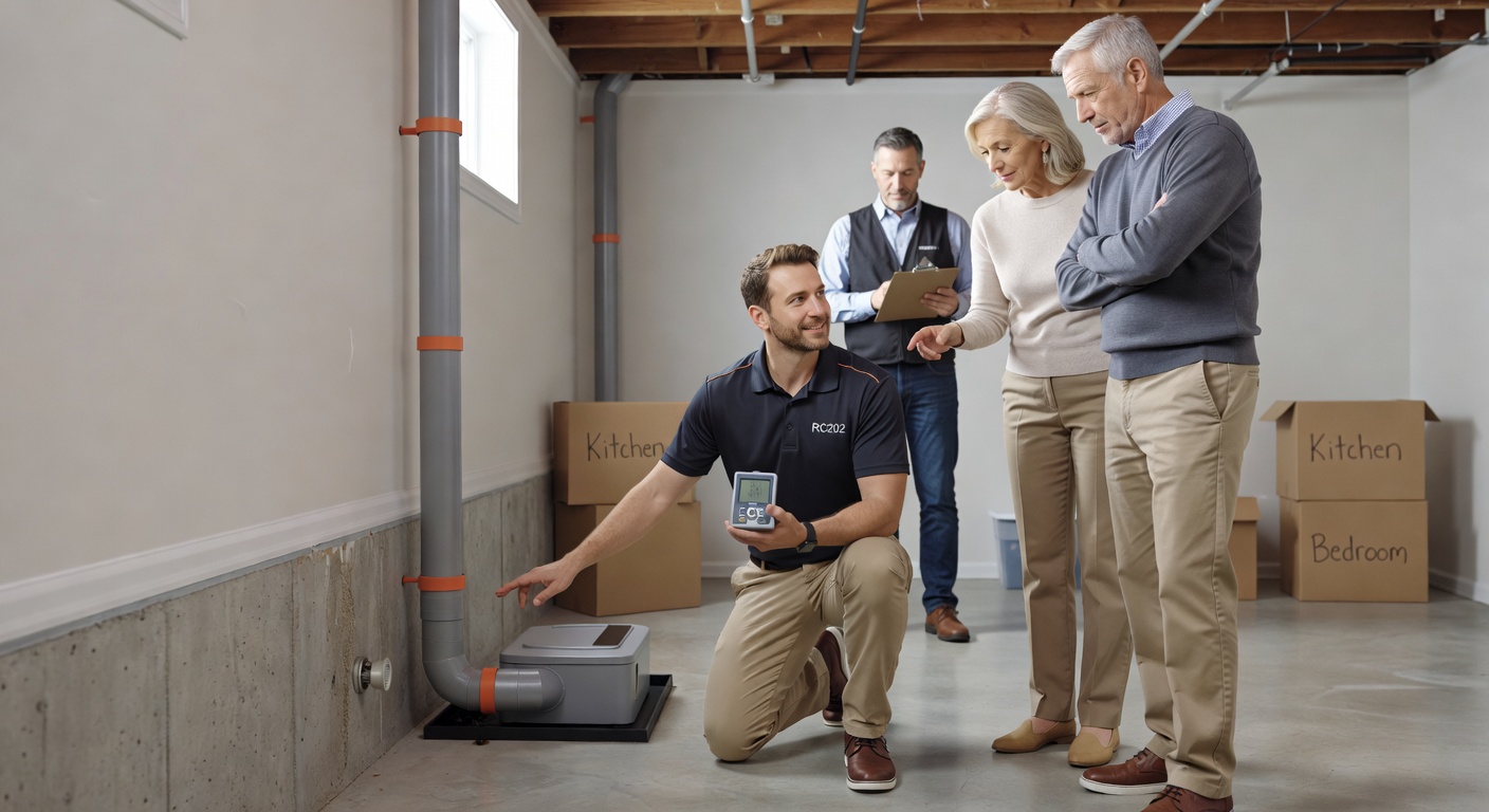 radon test kit professional measurement basement