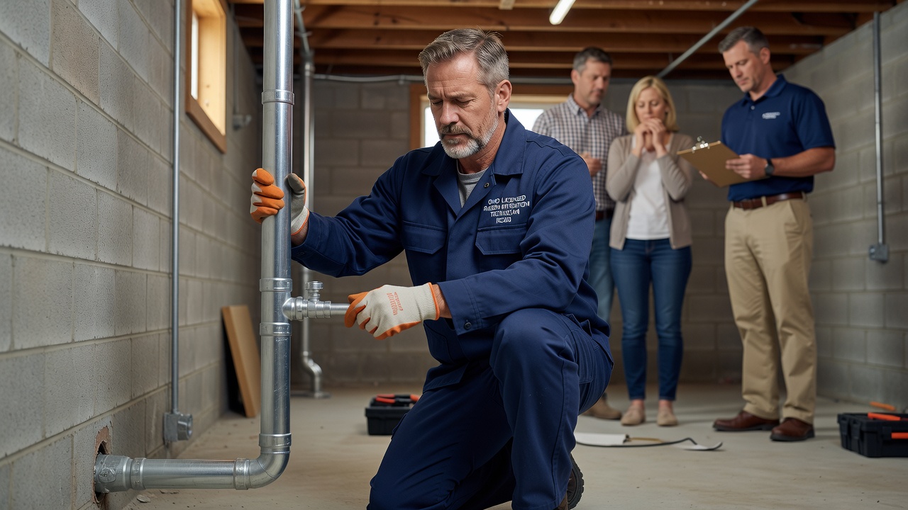 professional radon mitigation contractor Ohio licensed technician