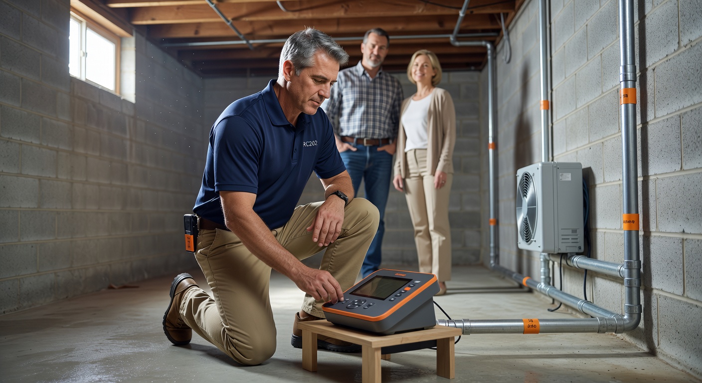 continuous radon monitor device basement testing