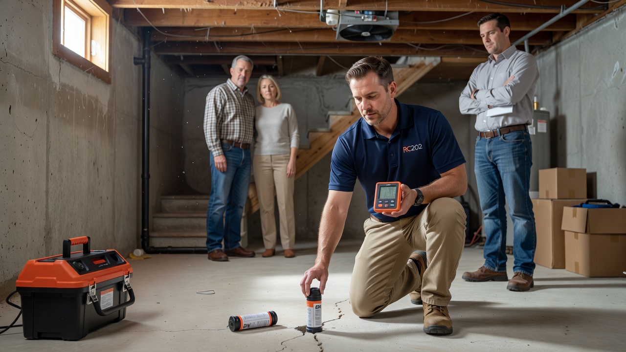 radon test kit basement Ohio home inspection