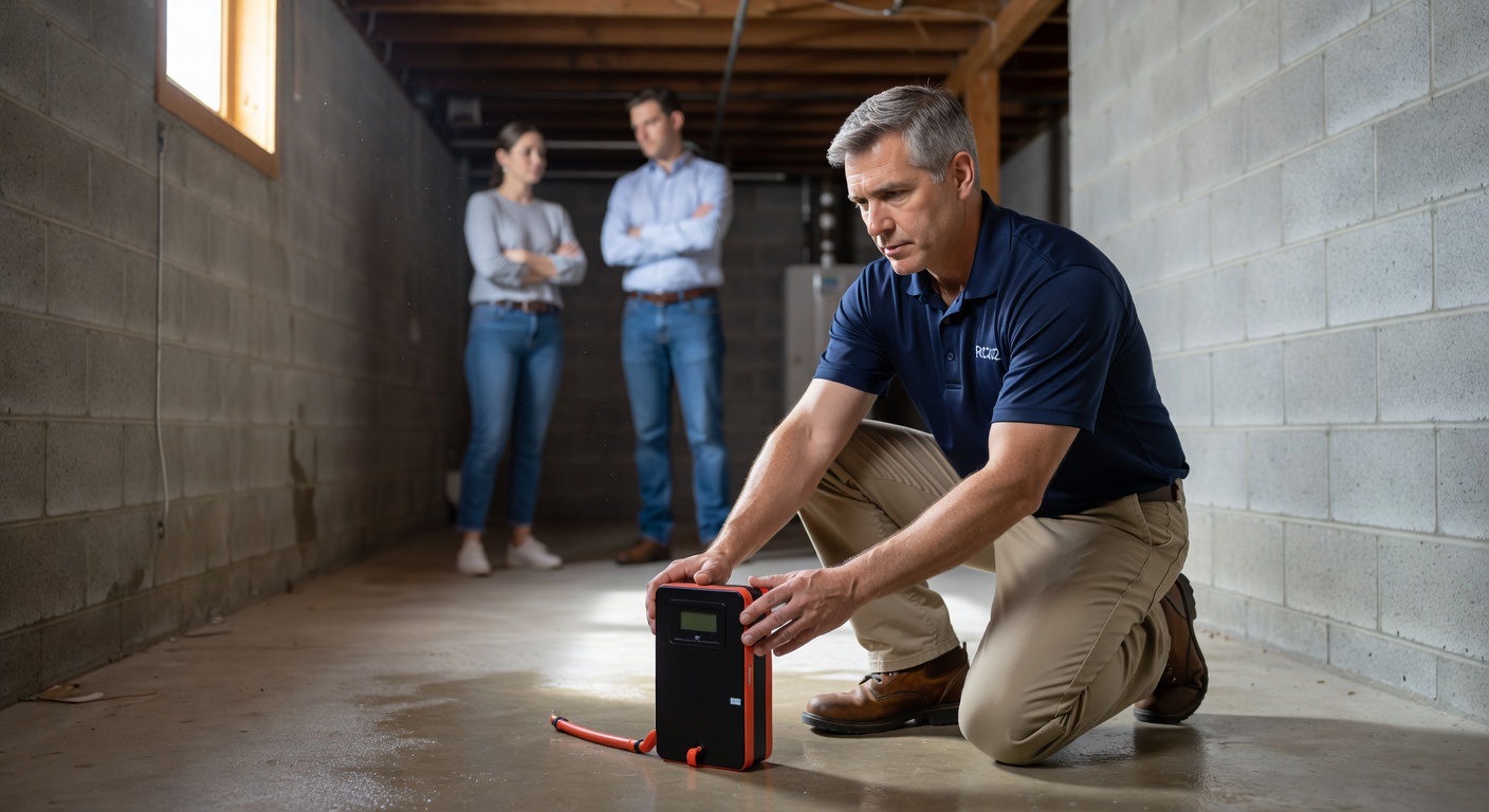 continuous radon monitor device basement testing Ohio