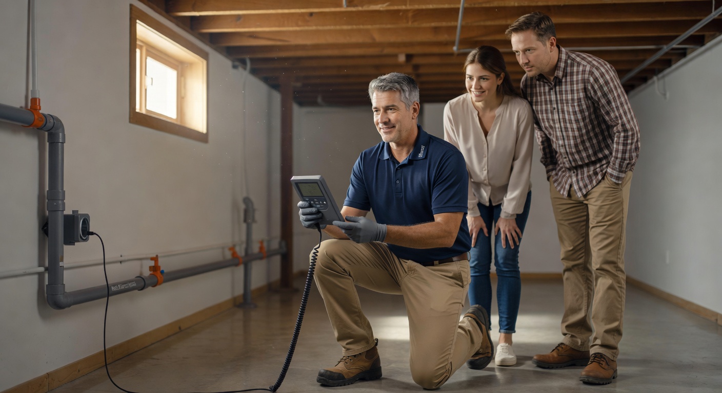 continuous radon monitor professional inspection