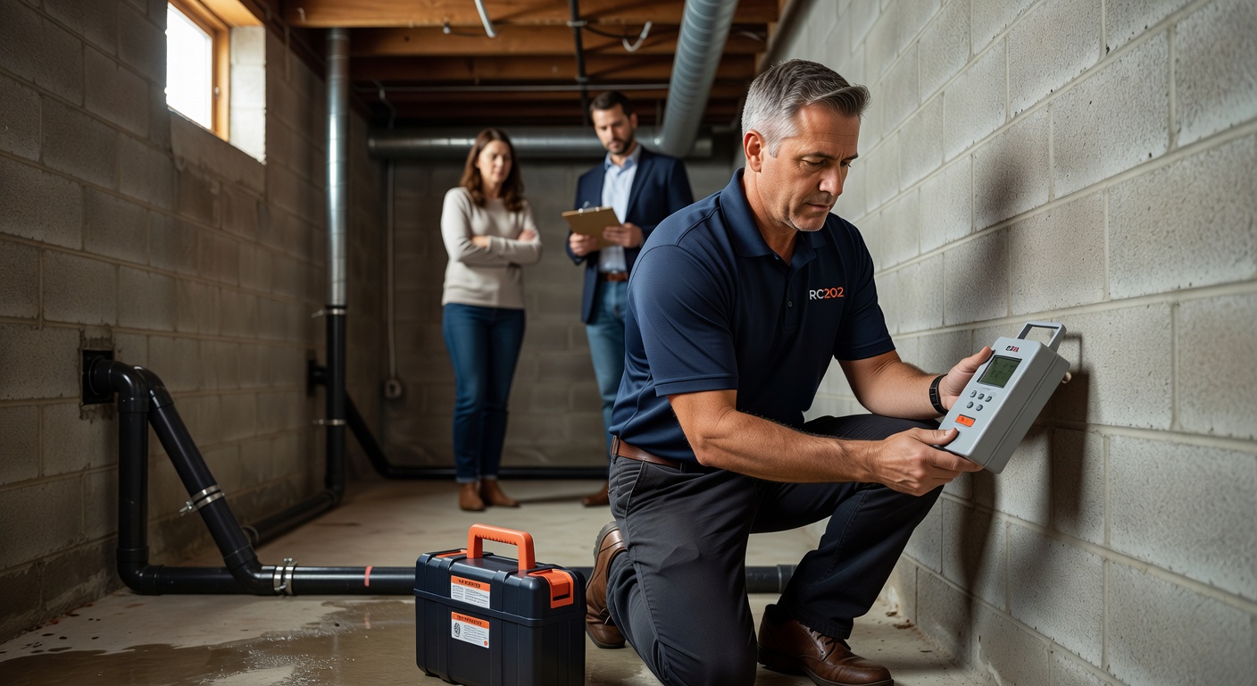 radon test kit basement Cortland Ohio home