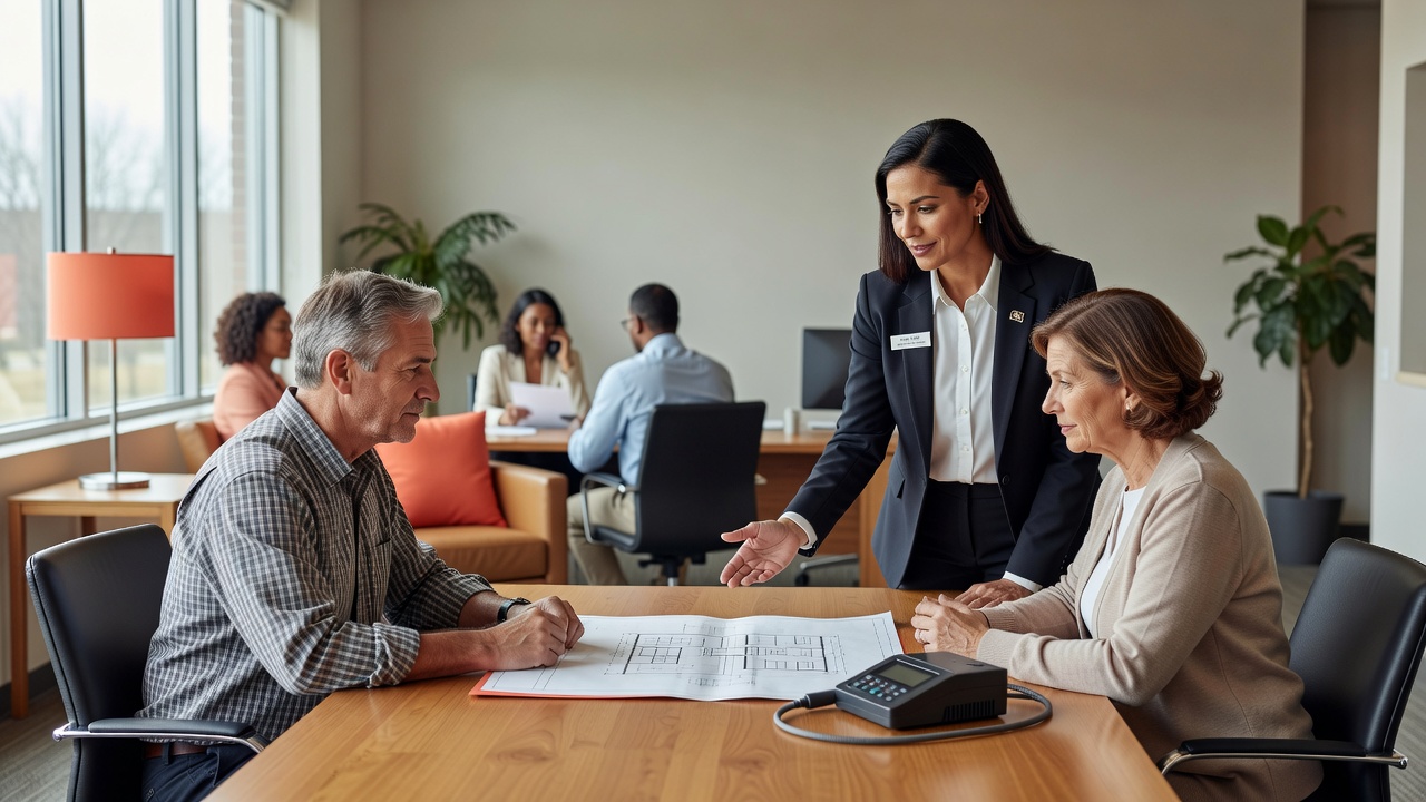 real estate office professional environment