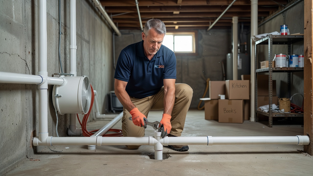radon mitigation system installation Ohio basement