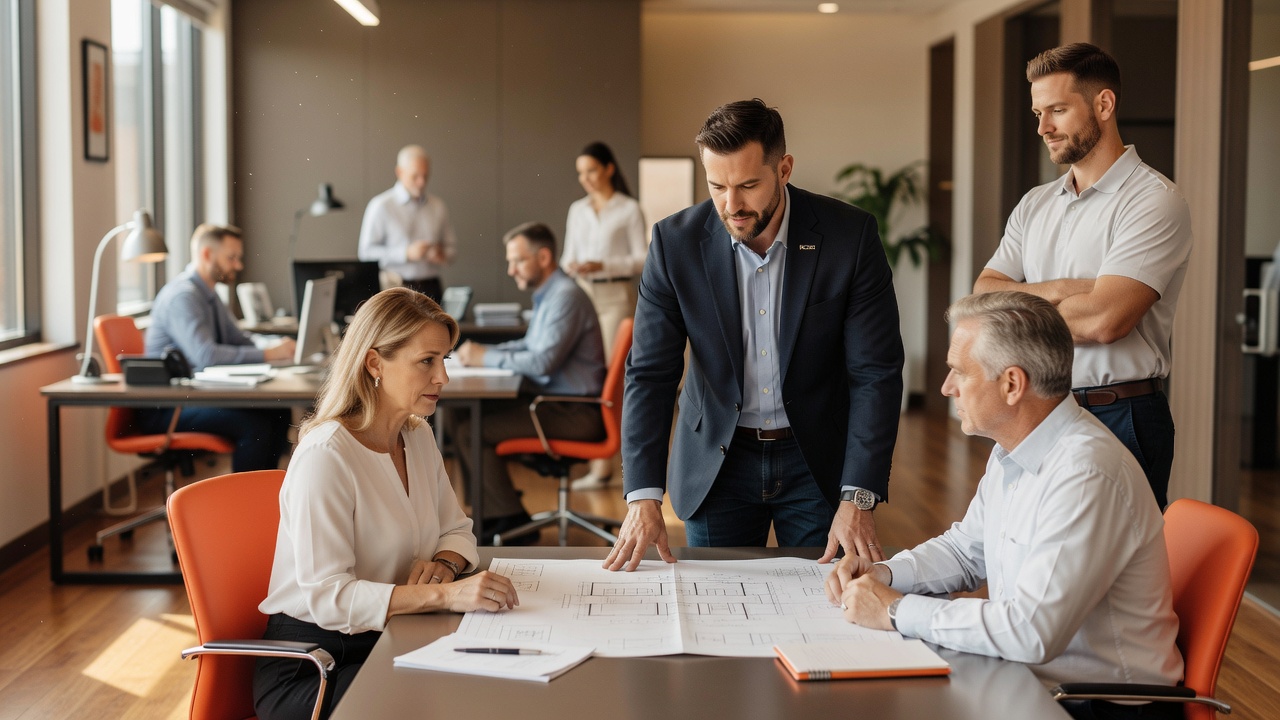 real estate office professional environment