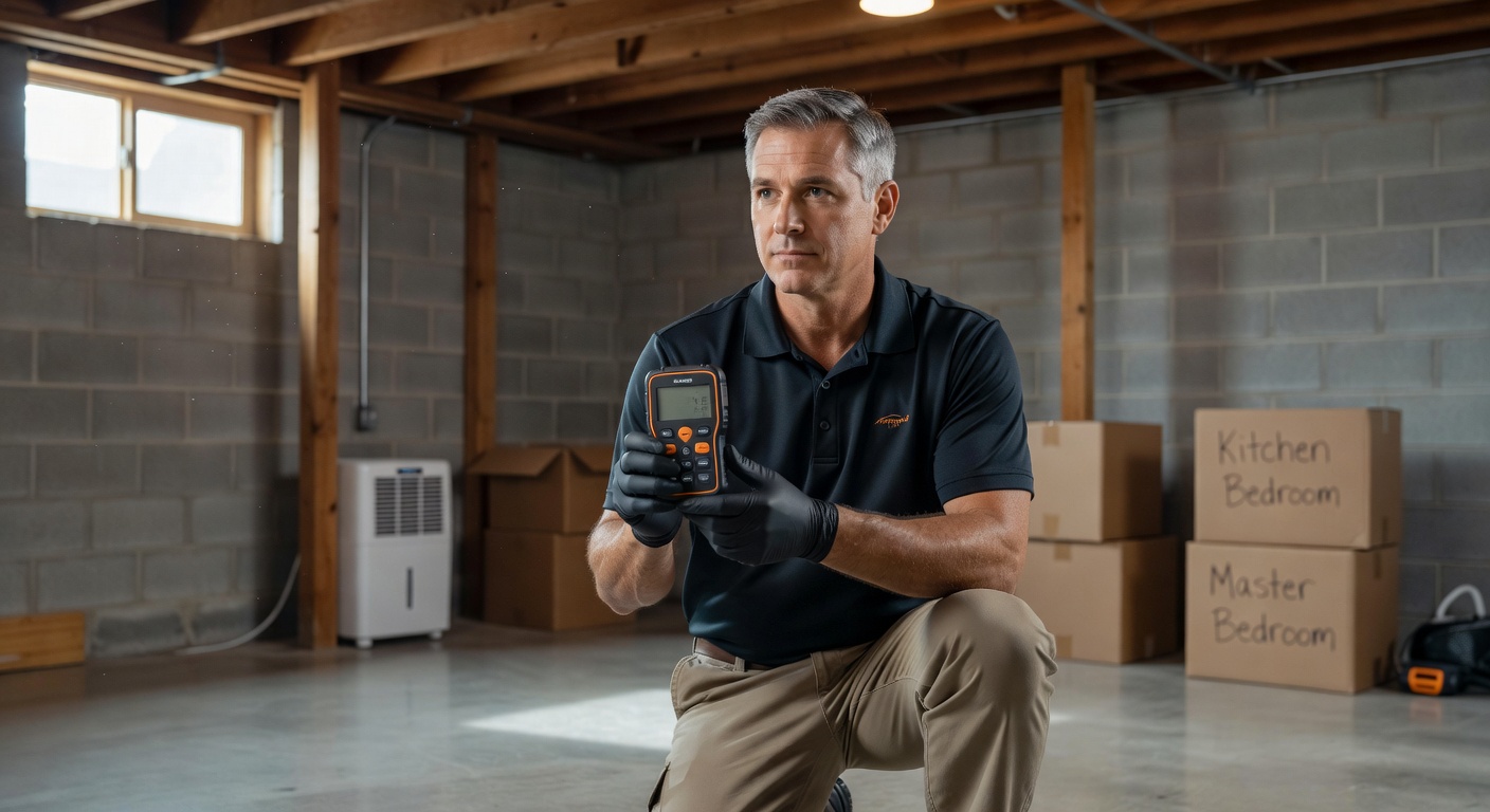 radon testing equipment continuous monitor basement