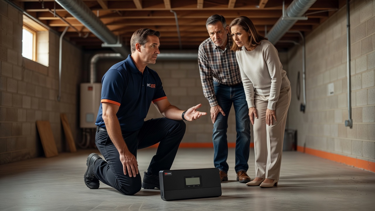 radon testing continuous monitor basement
