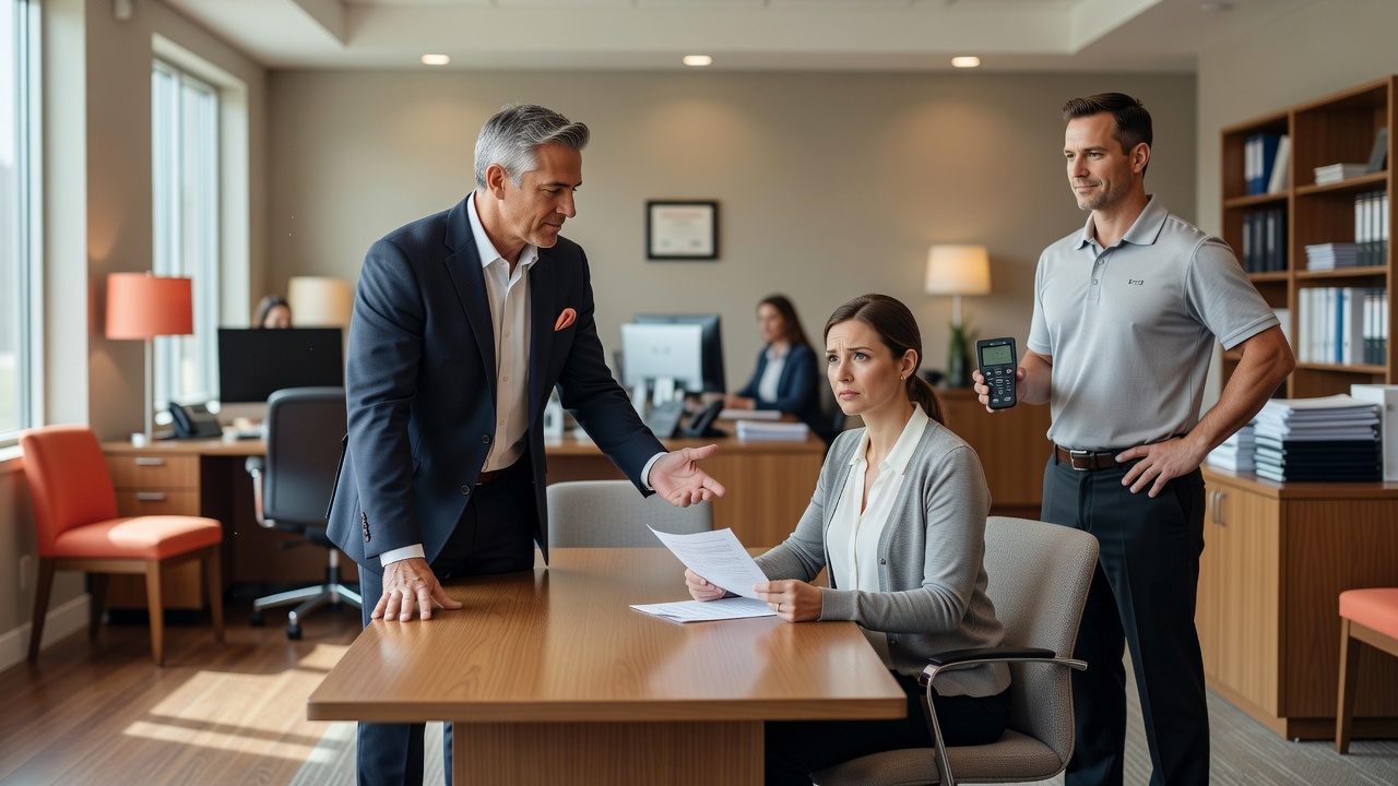 real estate office professional environment
