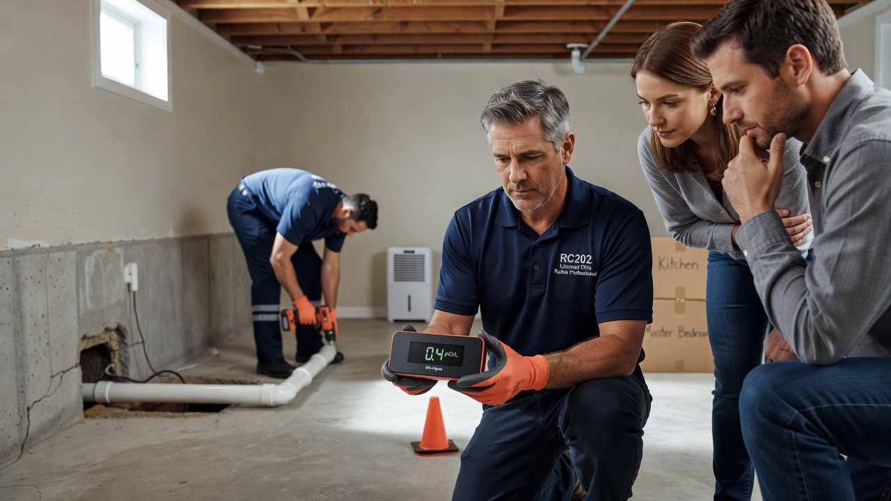 radon test kit pCi/L measurement Ohio home inspection