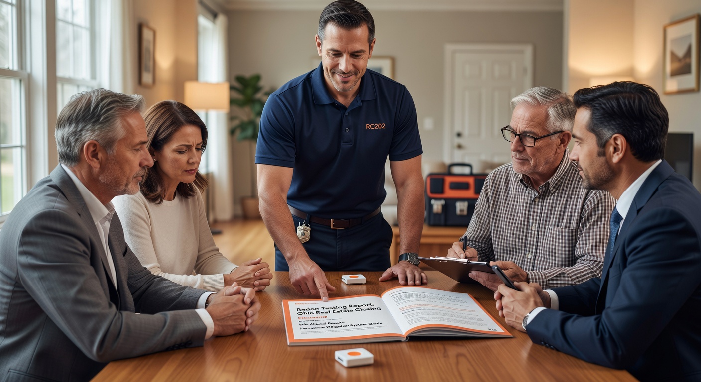 radon testing report real estate closing Ohio