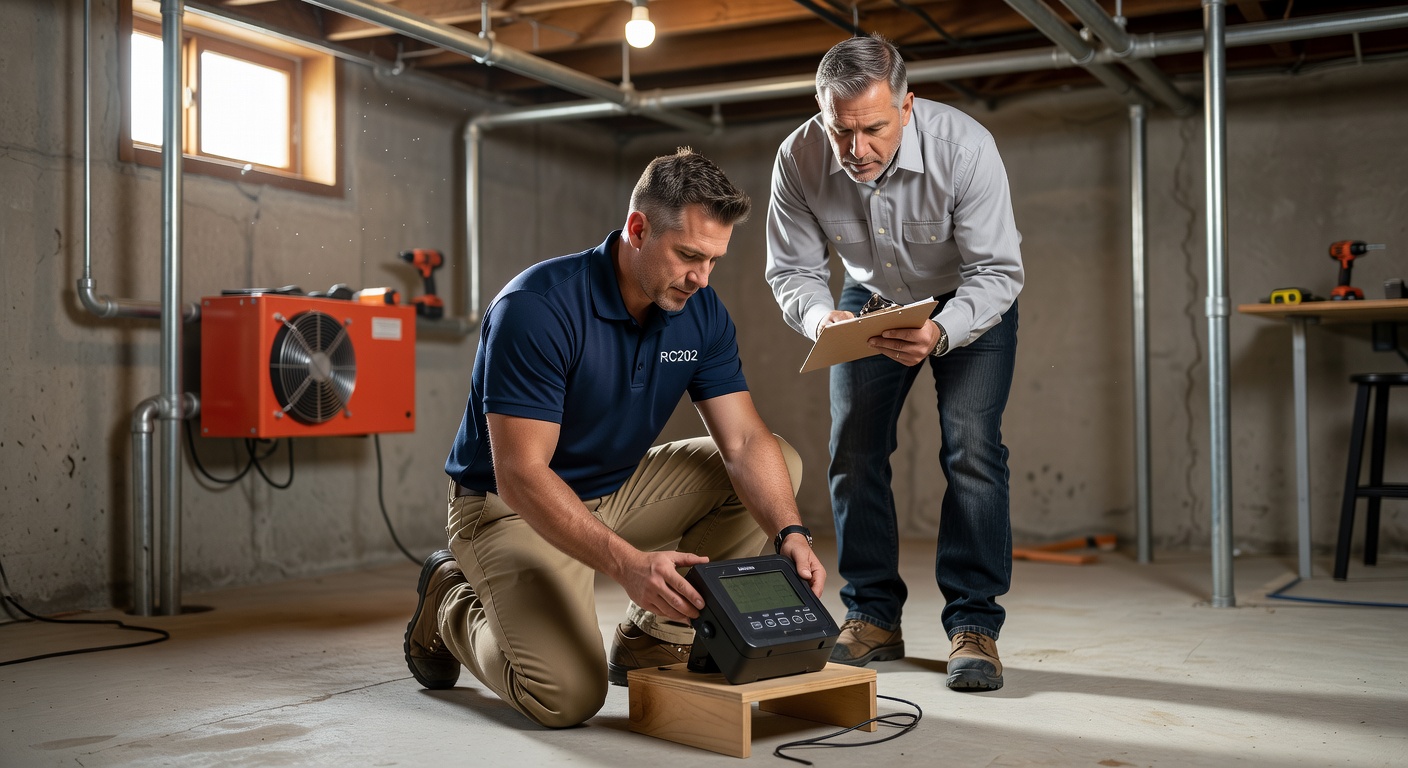 radon continuous monitor device basement test