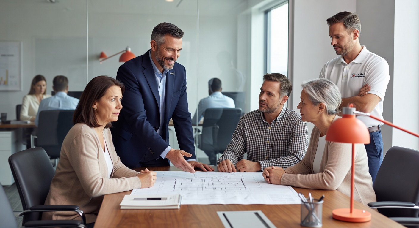 real estate office professional environment