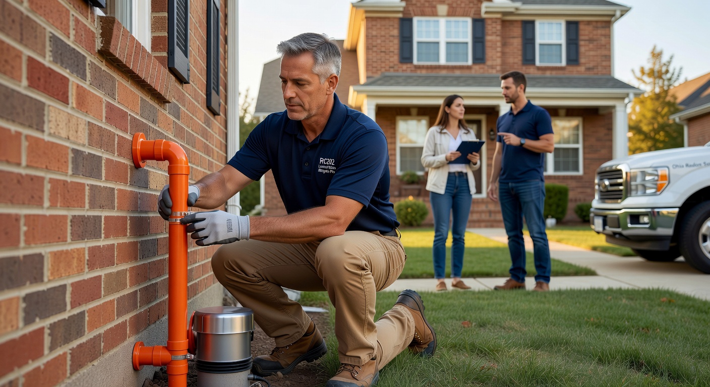 licensed radon mitigation professional Ohio home exterior