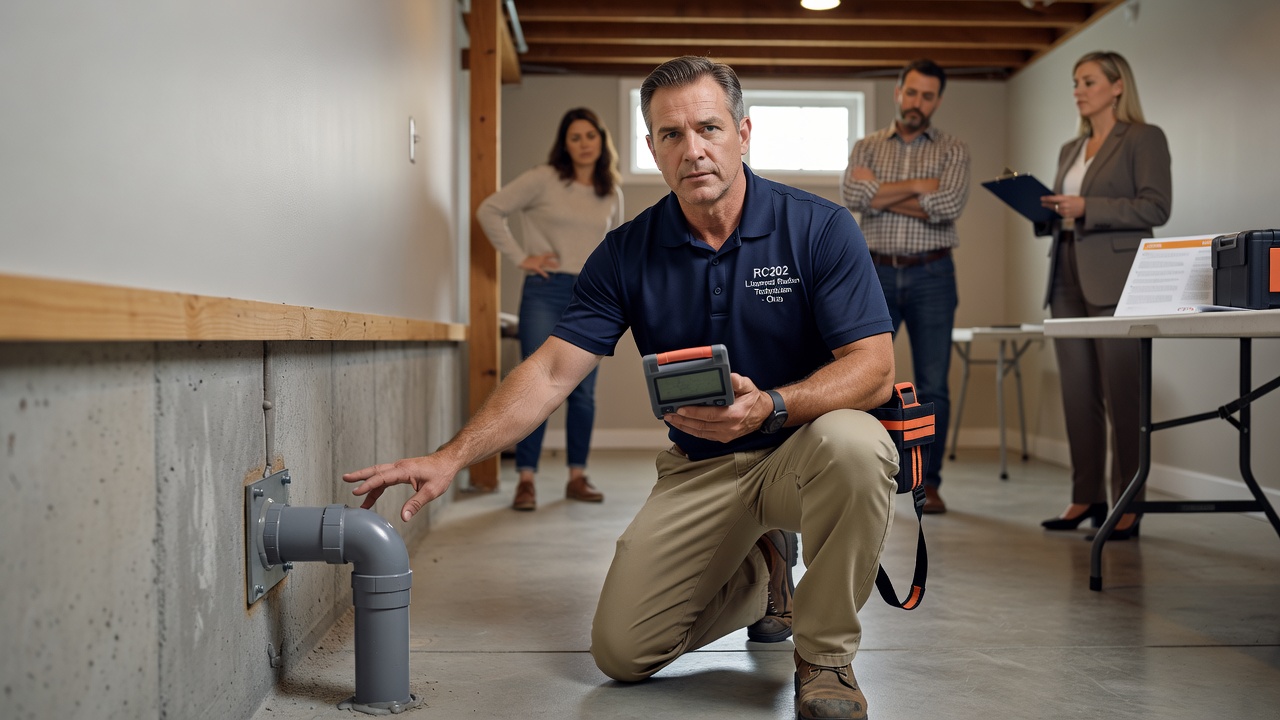 licensed radon technician Ohio home consultation