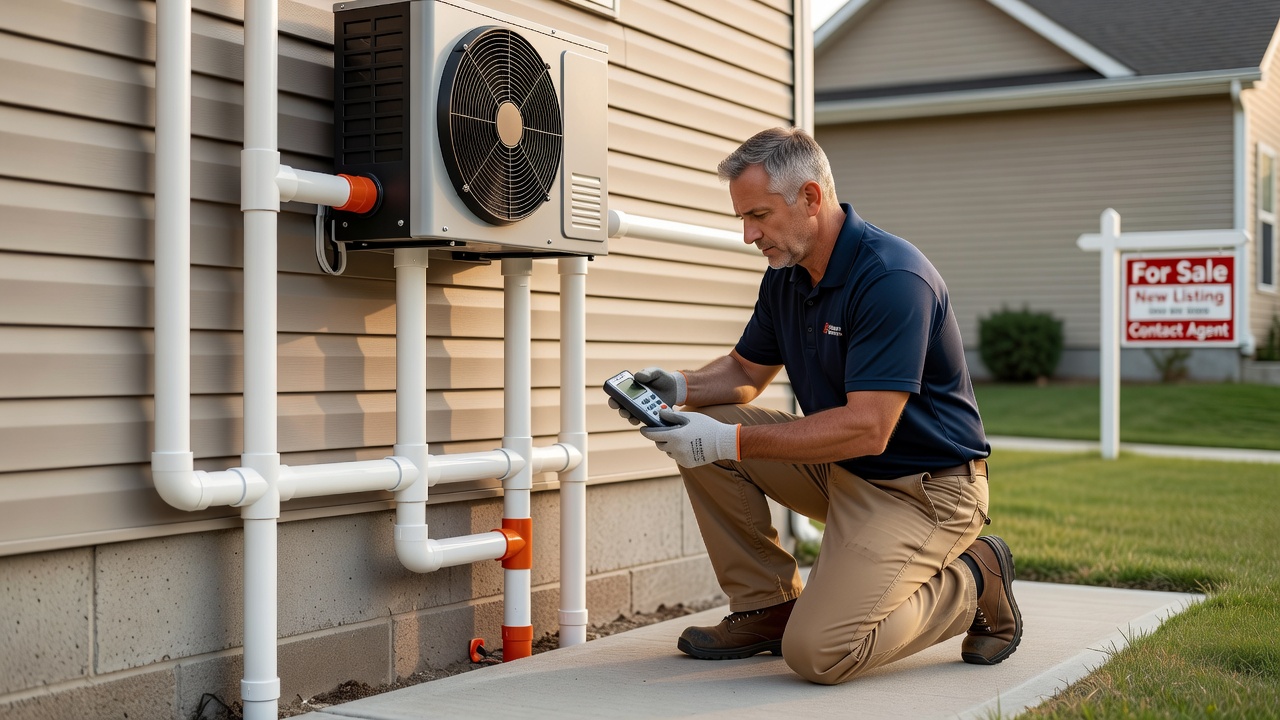 radon mitigation fan PVC pipe exterior home