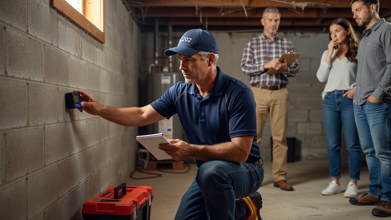 radon technician testing Ohio basement professional