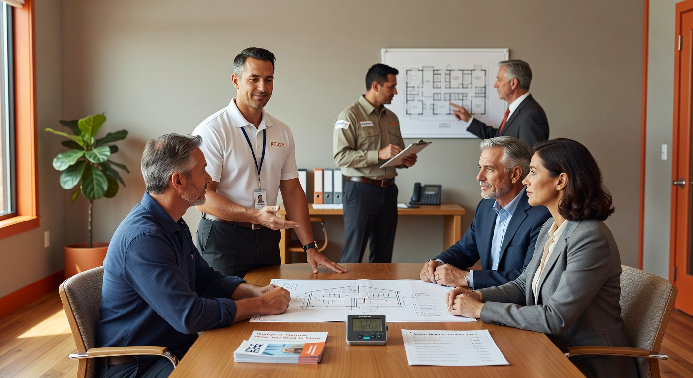real estate office professional environment