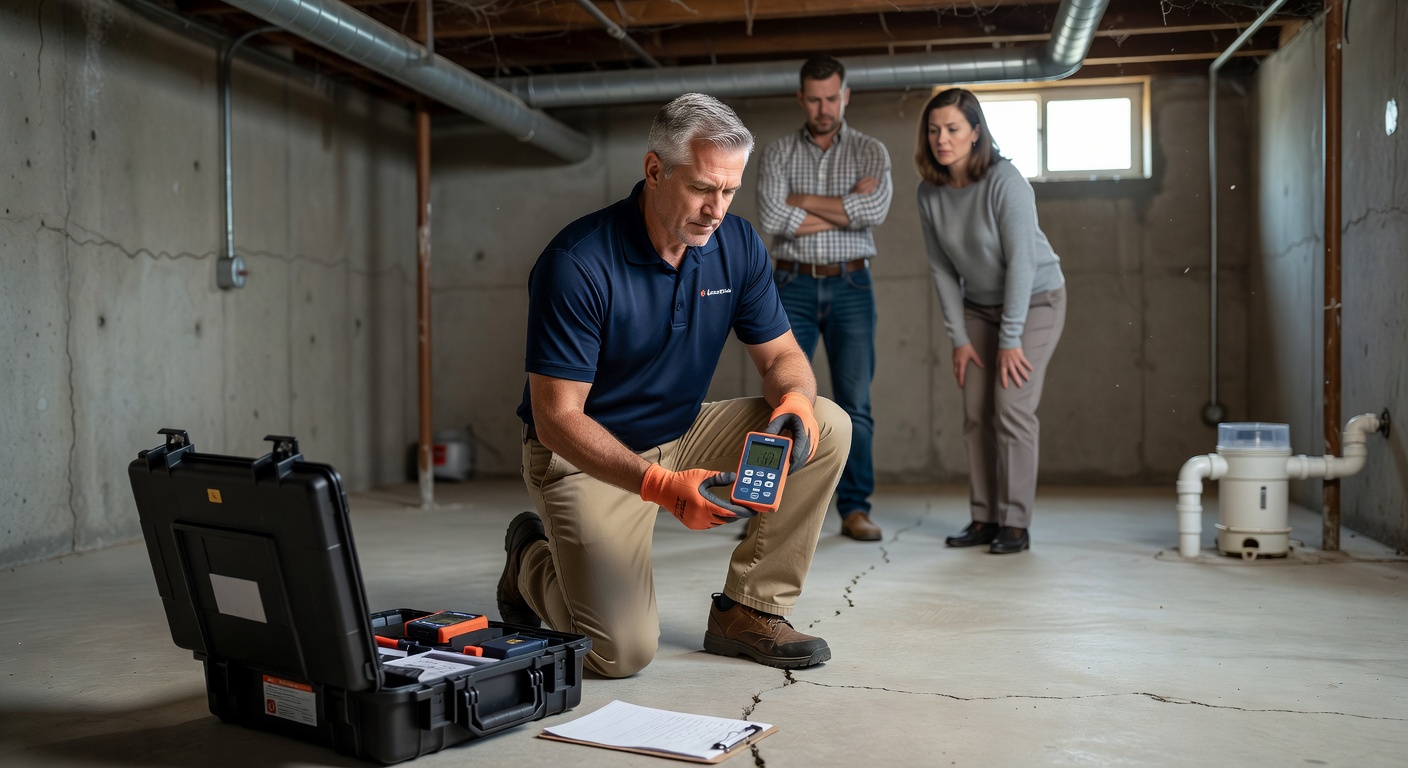 radon test kit basement inspection Ohio