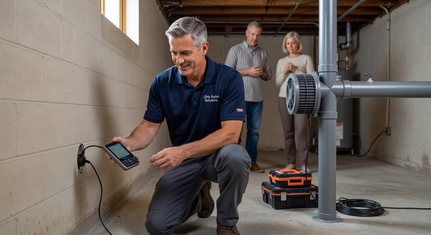 real estate agent home inspector radon test Ohio