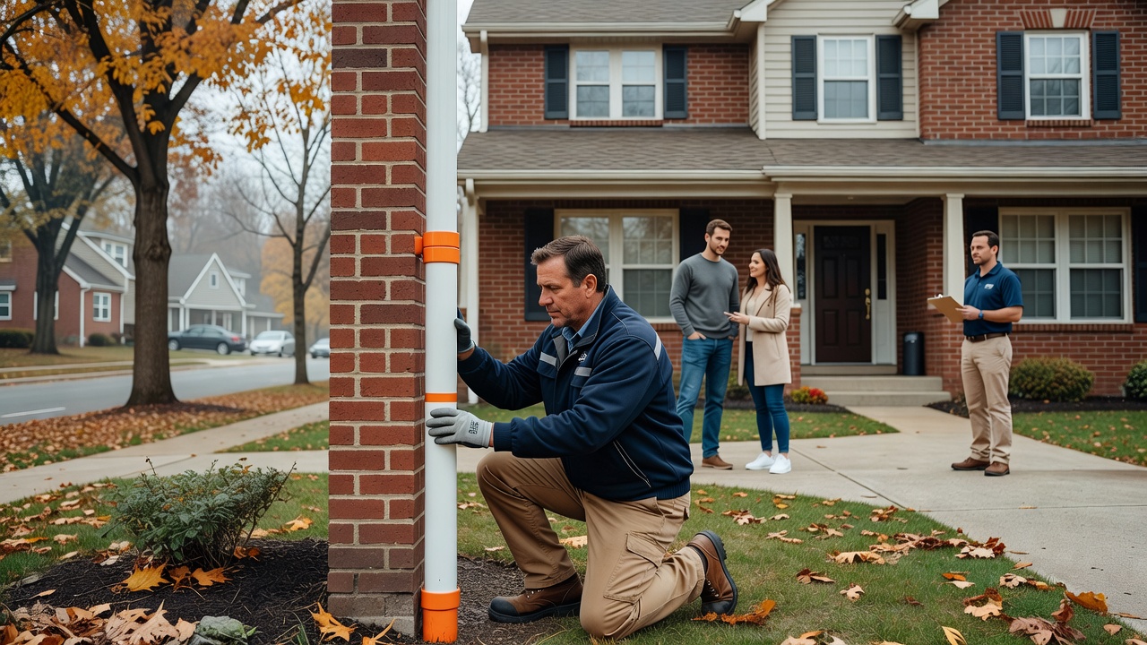 radon mitigation pipe PVC exterior home Ohio